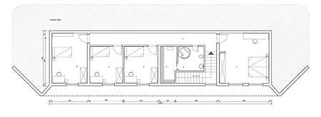 Osnova spratnog stambenog objekta - 225m2 - sprat