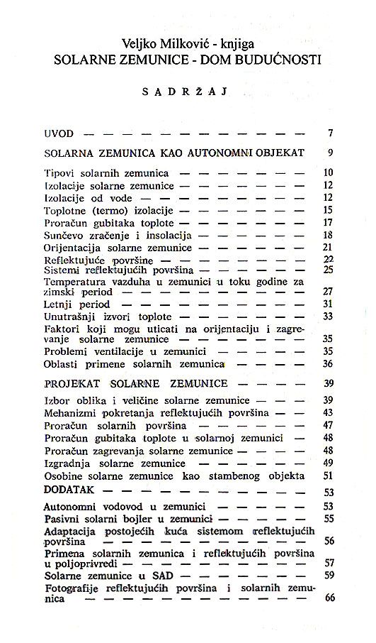 Sadržaj knjige Solarne zemunice - dom budućnosti - učitavanje...